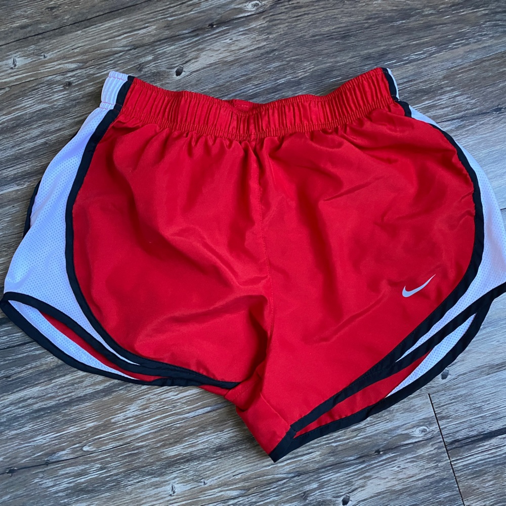 Nike women’s red runner shorts